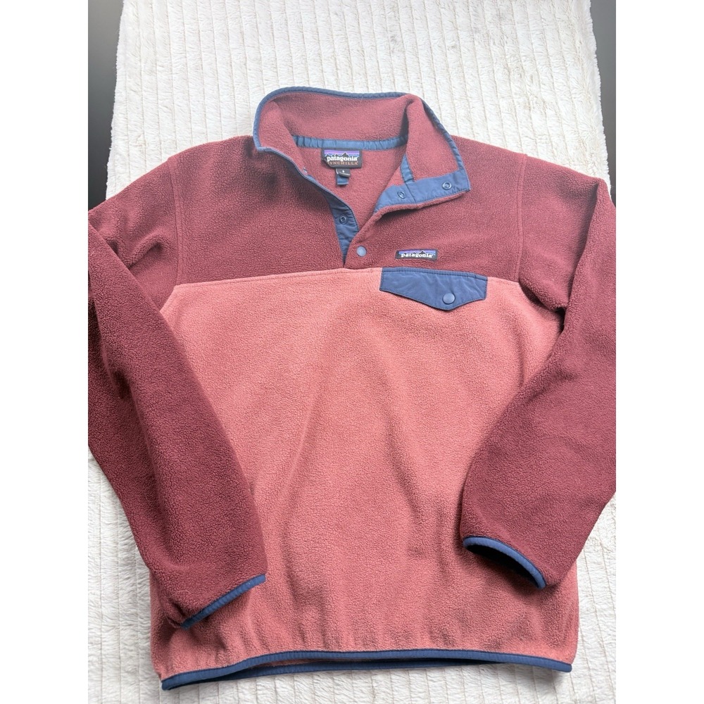 Patagonia Men S Synchilla VTG Fleece Snap-T Pullover EUC Red 90s Jacket Awesome!